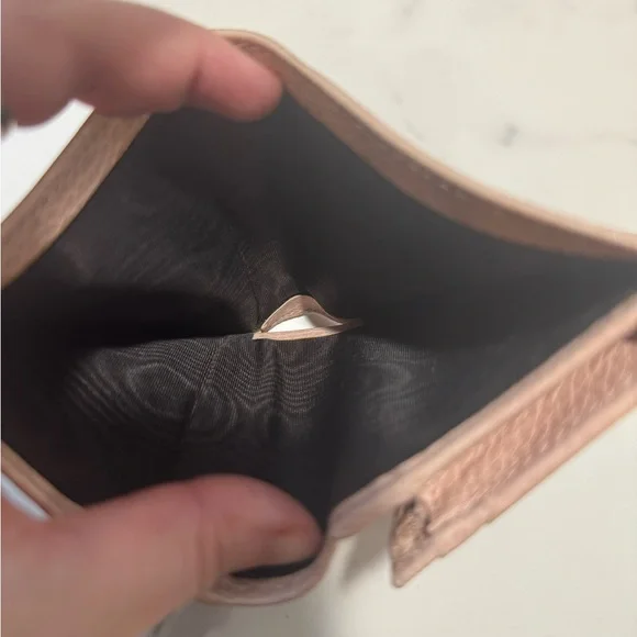 Gucci GG Marmont Pink Leather Compact Wallet with box and dust bag